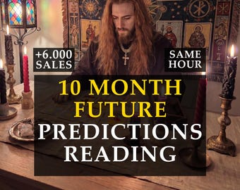 Leitura Telepática Psíquica de 10 Meses, Previsões Futuras (Entrega na Mesma Hora)