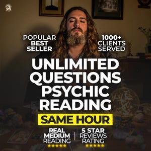 Lecture psychique de questions illimitées, lecture à la même heure, tarot rapide, analyse de l&#39;astrologie, réponses rapides, lecture par télépathie, conseils de voyante,