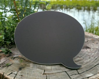 1 (one) chalkboard speech bubble double sided wedding photo booth props chalk chalkboards
