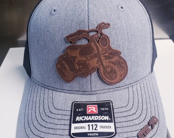 Youth Vintage ATC70 hat, Richardson 112, Leather Patch Hat