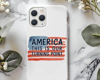 Turning Point Phone Case, Patriotic American iPhone Samsung Cover, True Patriot Memorial Gift Case