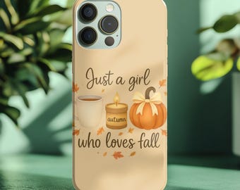 Pumpkin Spice Latte iPhone Case, Autumn Design