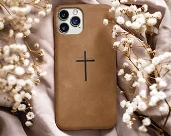 Minimalist Cross Phone Case | Christian Faith Design
