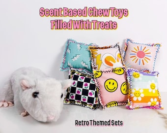 Small Pet Enrichment Toys | Handmade Foraging Sets