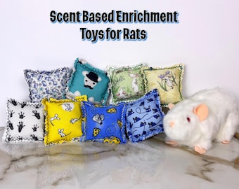 Pet Rat Enrichment Toys with Treats | Scent Based Foraging Activity for Small Animals