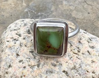 Anillo de turquesa Royston hecho a mano