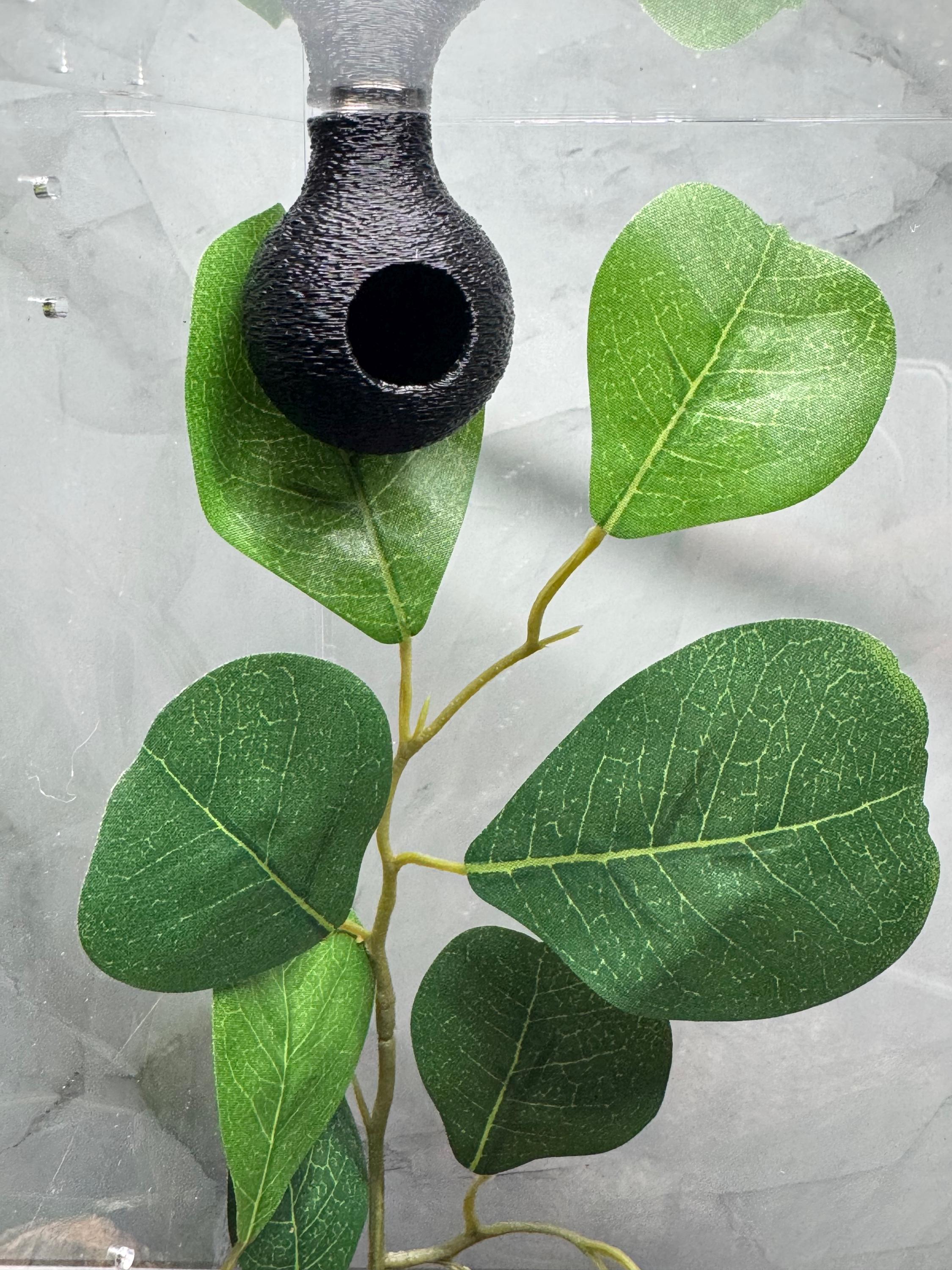 Round Magnetic Top-Mount Spider Hide | 3D Printed Tarantula & Jumping Spider Enclosure Hideout | Arboreal Invertebrate Hide - Thumbnail 2