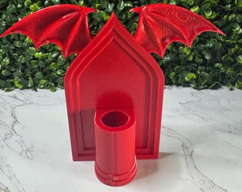 Soporte gótico para plantas aéreas con forma de ala de murciélago