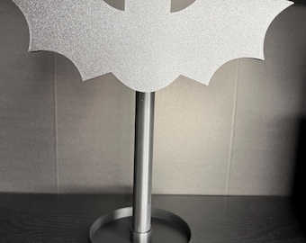 Soporte para auriculares con forma de murciélago / Soporte gótico para auriculares / Soporte de escritorio espeluznante para auriculares / Accesorio de juego con decoración de murciélago