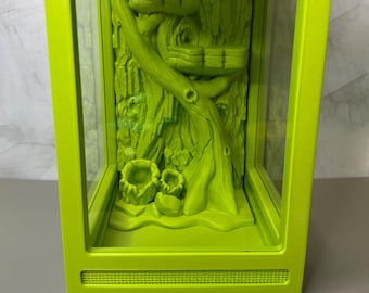 8.5x5.5x6 Magnetic Spider Enclosure with or without background – Front Opening Acrylic Jumping Spider Habitat