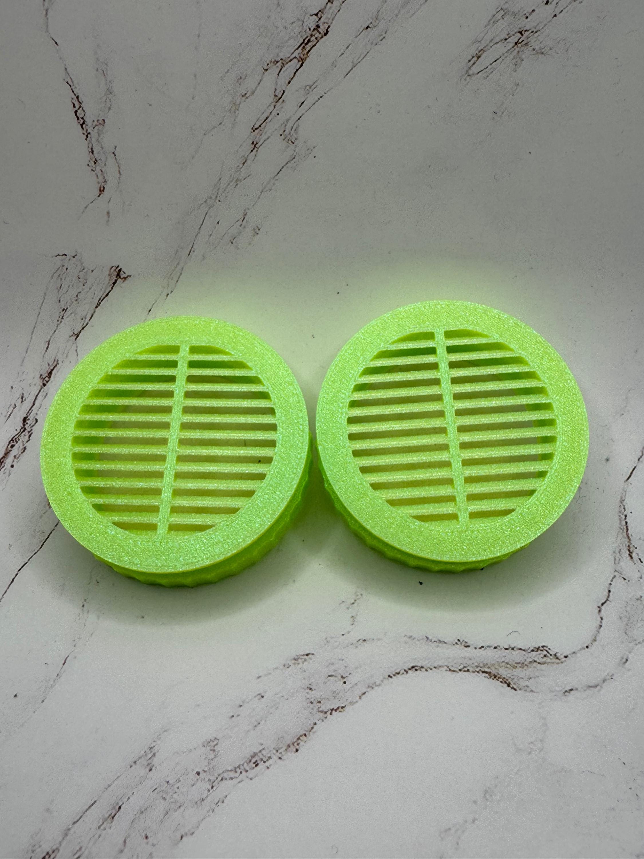 2-Pack PVC Enclosure Vents 2”, 3”, 4” Screw-Together Terrarium Vents | Multiple Colors | Quarantine & Breeding Tub Ventilation