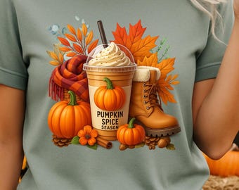 Pumpkin Spice Latte PNG (Digital Download)