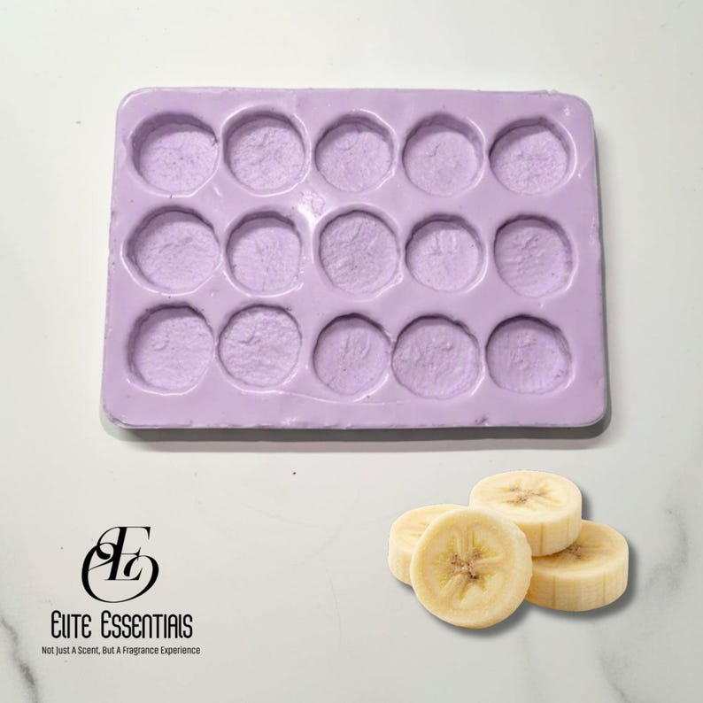 Silicone Mold -  15 Cavity Banana Slices