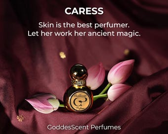 Aceite de perfume Caress - Loto + Jazmín árabe + Vainilla / Perfume vegano artesanal de Goddesscent Perfumes