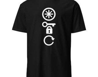 kryptographisches Kurz-Ausfall-Sleeve Unisex T-Shirt