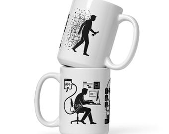 Vendor Lock-In Triptychon | Tech Horror Codex | Programmierer Tasse