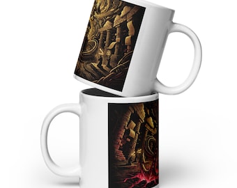 Data Gravity | Tech Horror Codex Mug | 20 oz | Cybersecurity Art