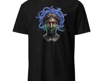 Cyber-Medusa Myth-Tech Cybersicherheit Unisex T-Shirt | Digitale Immobilisierung | Aufsichts-Strukturen Art
