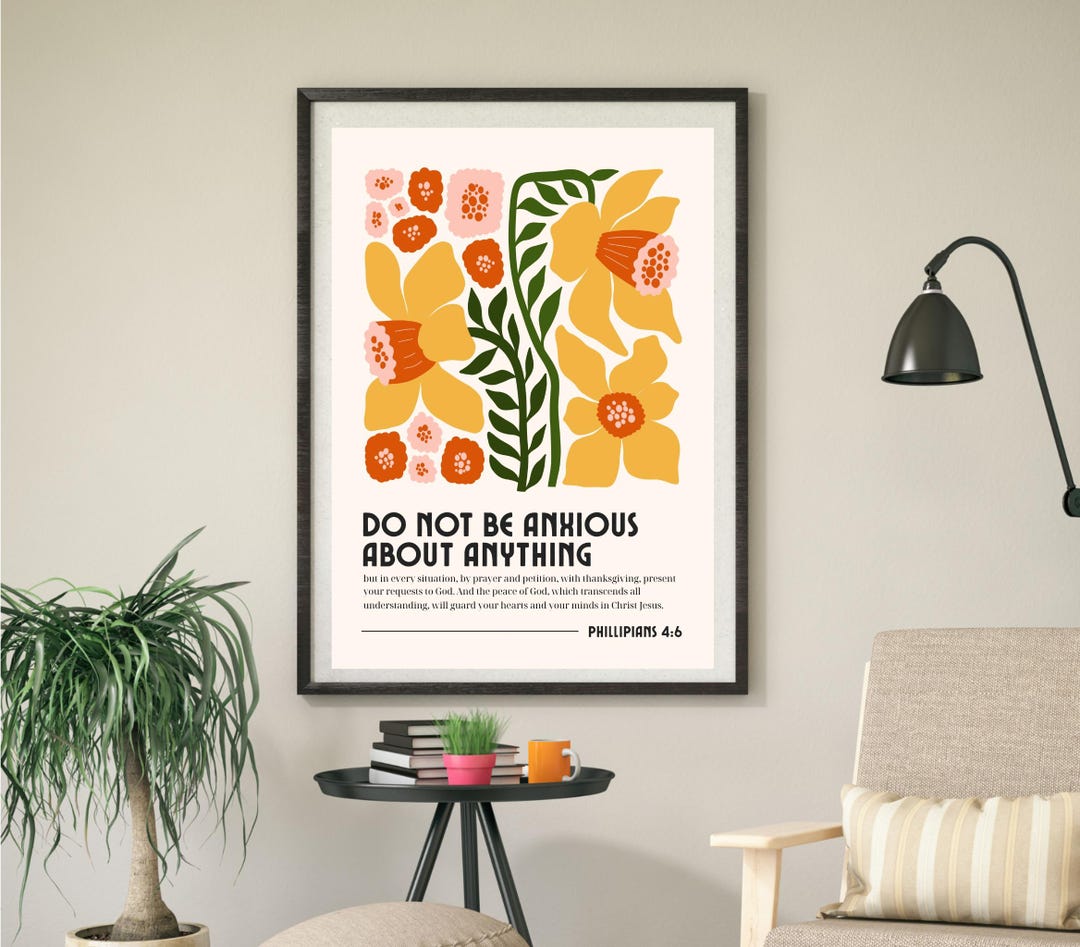Philippians 4:6-7 Do Not Be Anxious About Anything - Matisse Modern ...