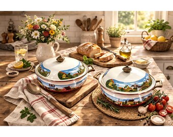 Dansk KOBENSTYLE 2 Qt Enameled Brown Dutch Oven Casserole W/ Lid
