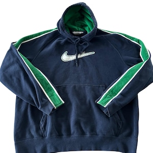 navy green nike hoodie