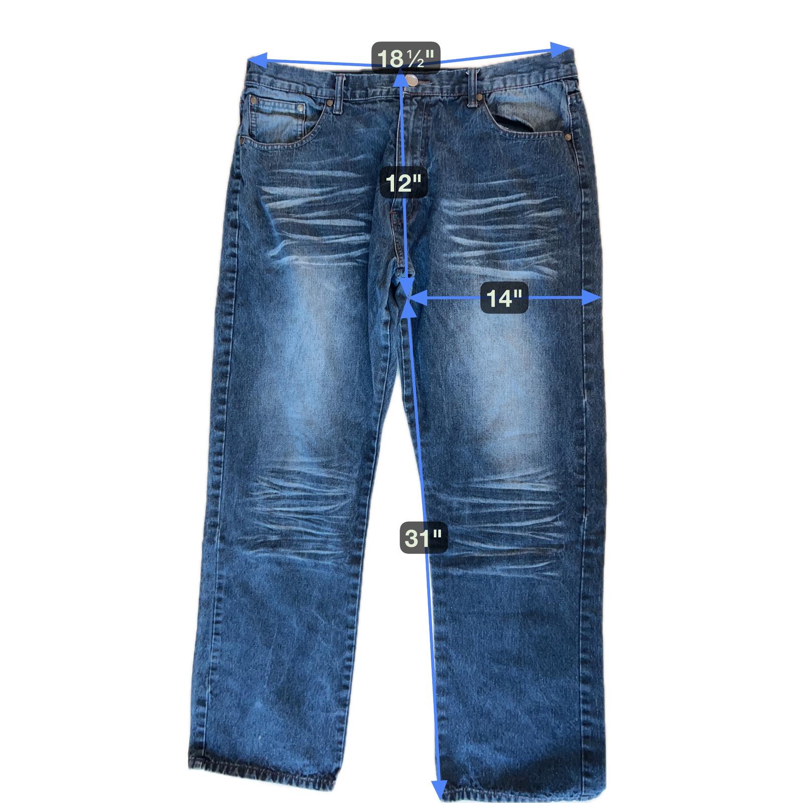Brooklyn Xpress Denim Legend Straight Jeans Dark Wash W40 L32 - Etsy