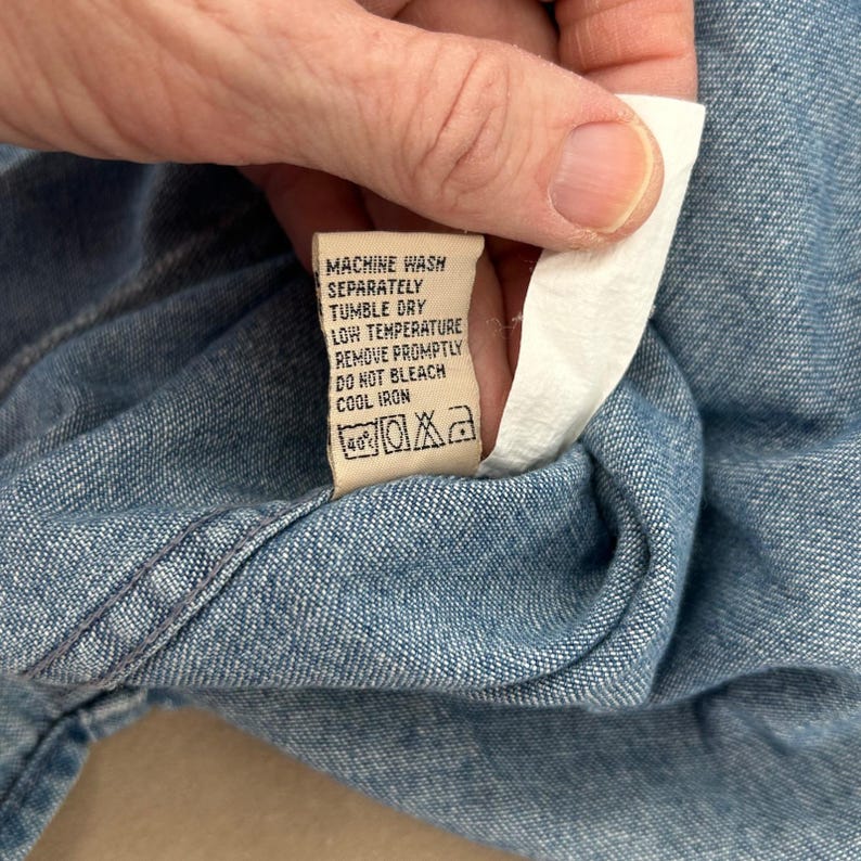 Browning Mens Denim Shirt XL Blue Embroidered Buck Long Sleeve Western Gorpcore image 11