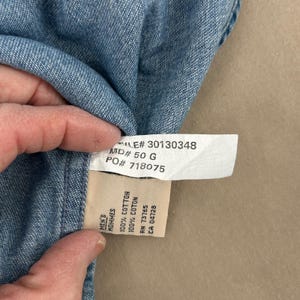 Browning Mens Denim Shirt XL Blue Embroidered Buck Long Sleeve Western Gorpcore image 10