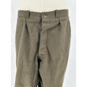 1976 Varteks Yugoslavian Military Wool Pants 38x30 Army Olive Cold War Surplus