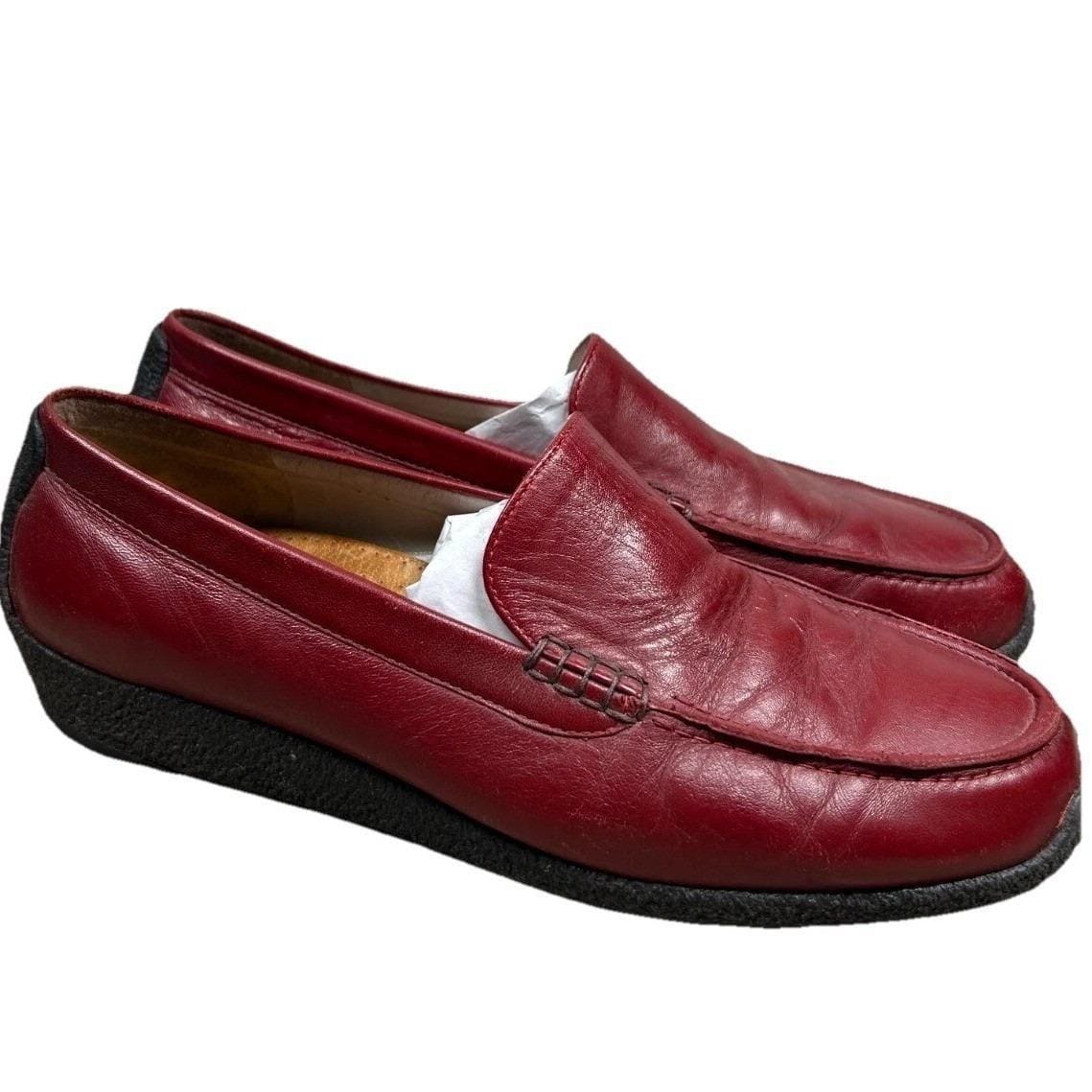 Royal Red Suede Leather Driving Loafers Moccasins size 46 or US 12 Red Driving Shoes - Etsy main image 4