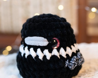 Crochet Loon Plush – Handmade Amigurumi Bird