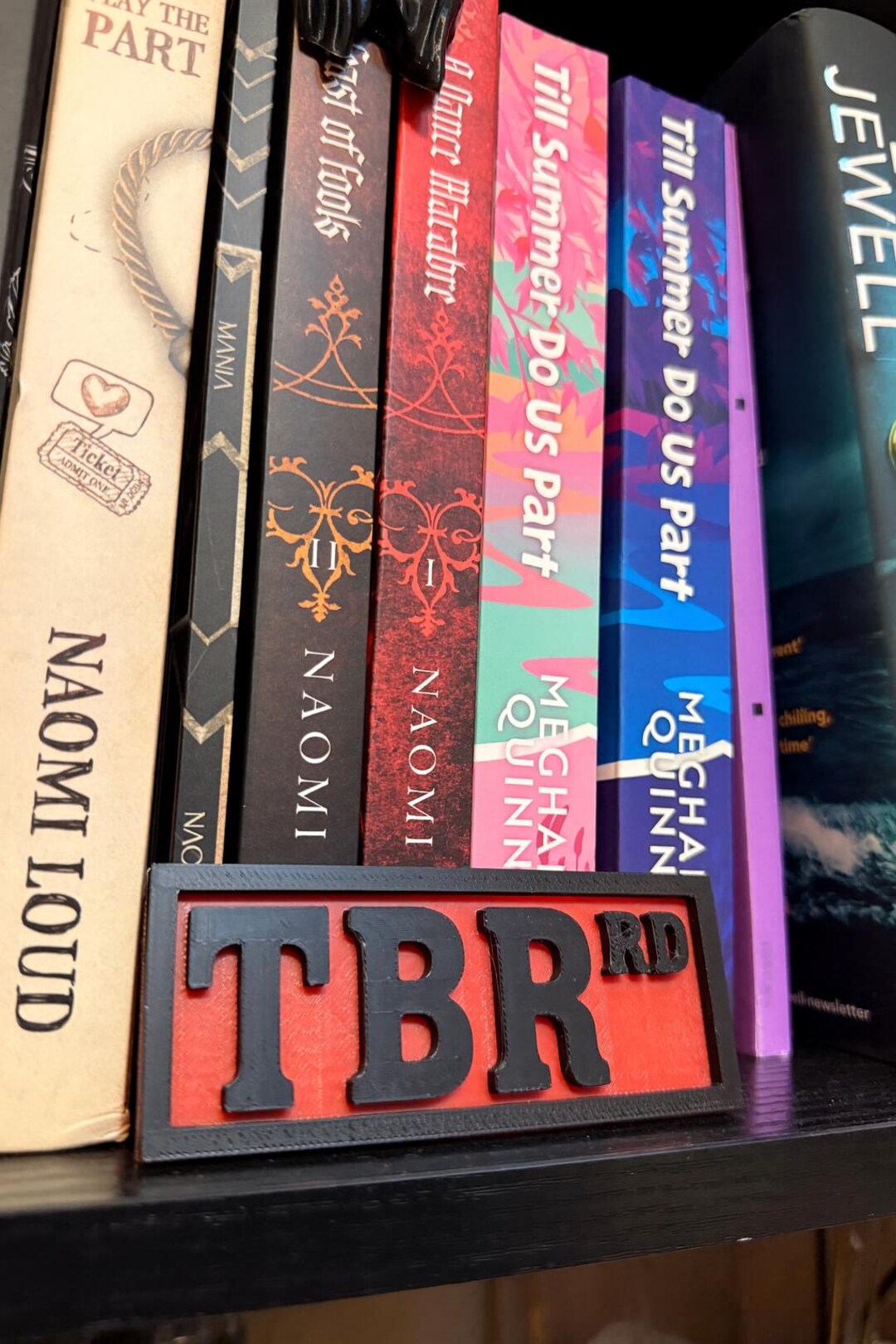 Tbr Sign 3D Printed TBR Street Sign: Book Lover Shelf Decor - Etsy