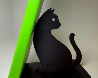 3D Printed Cat Phone Stand – Cute Desk Accessory | Cat Lover Gift | Phone Holder for Desk