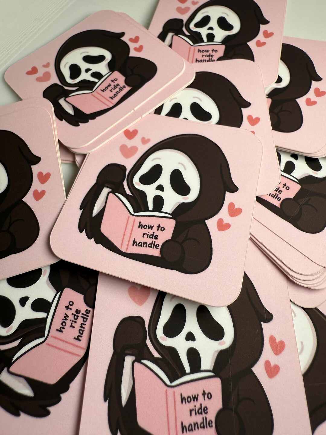 Dark Romance Reader Sticker – Horror Book Lover | Cute Spooky Reading ...