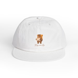 Cappello da surf con motivo a orsetto giocoso / Cappello da spiaggia per l&#39;estate, divertimento all&#39;aria aperta, regalo per surfisti e amanti dell&#39;oceano