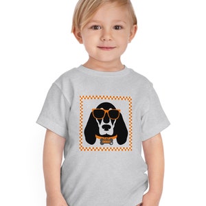 Smokey | Tennessee VOLS | Checkerboard | Toddler Short Sleeve Tee