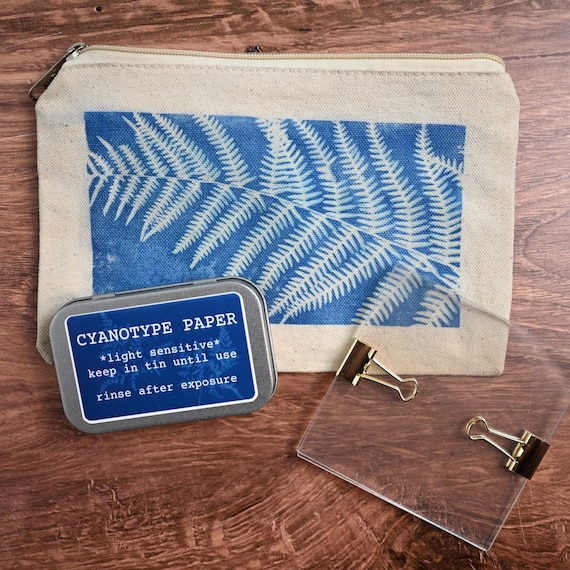 Portable Cyanotype Kit | Sun Print Photography Adventure Art Set (10 Mini Papers)