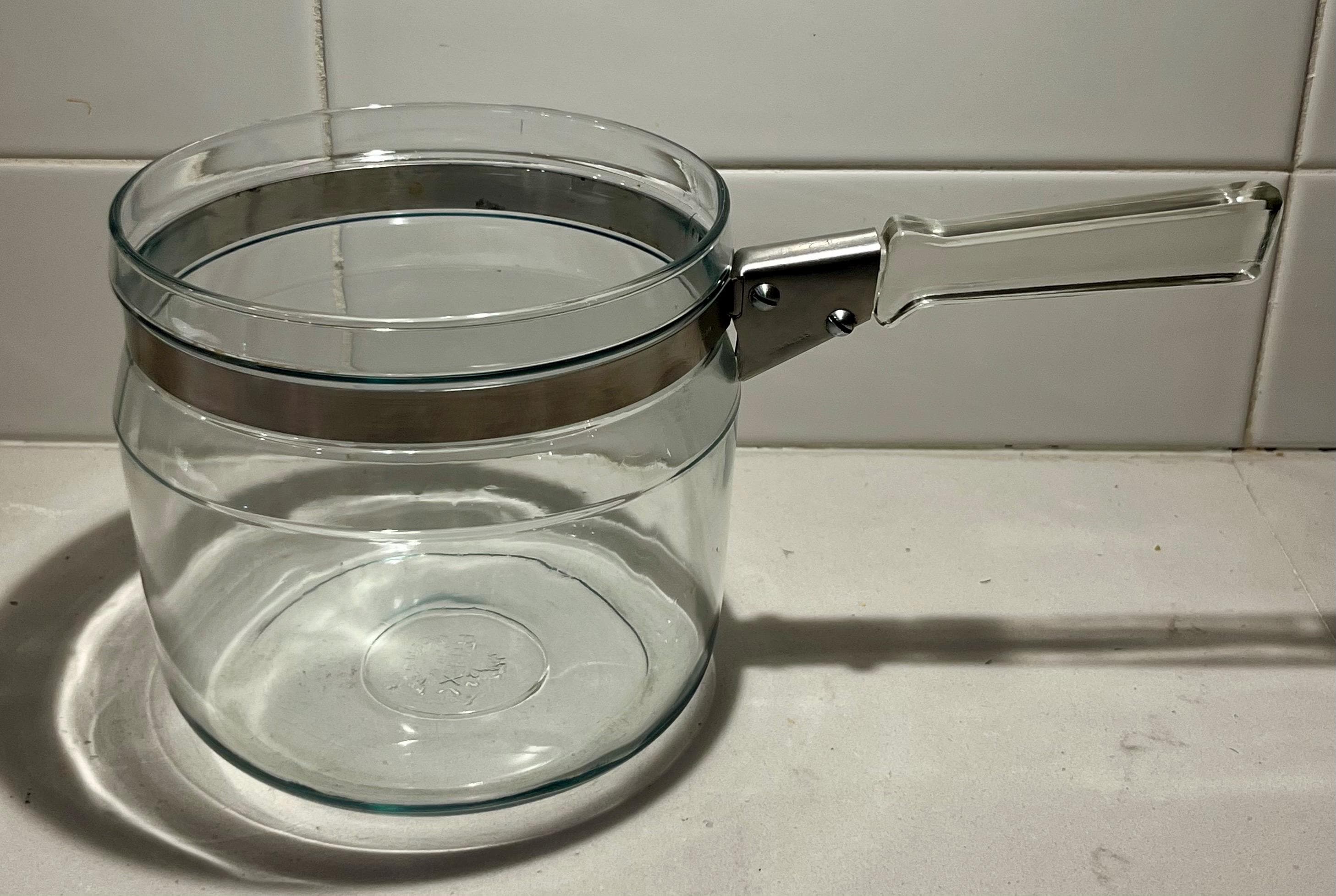 Pyrex Flameware Cookware Vintage Pyrex Flameware Double Boiler | Clear Glass Cookware, USA Made ...