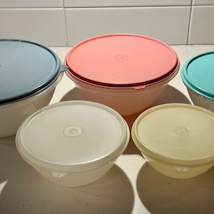 Greentainer Set di ciotole in plastica con coperchio, set da 12 ciotole