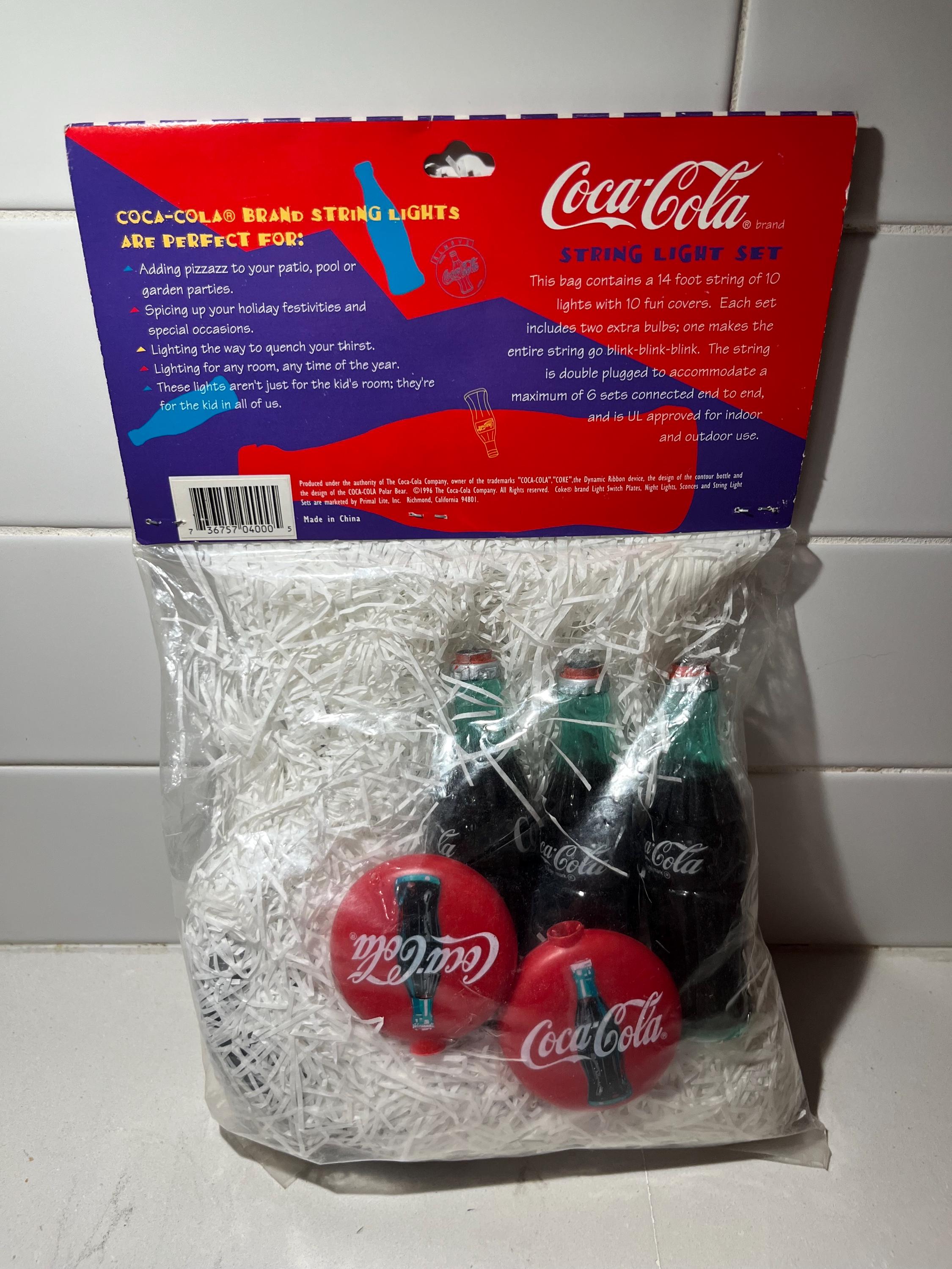 Coca-Cola Fun Lights 10個セット Coca-Cola Fun Lights 10個セット 10 Vintage Coca-Cola Blow Mold