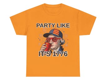 Funny 4th of July Shirt: Party Like It's 1776! Patriotic USA Gift Tee, Independence Day T-Shirt, American Pride Top