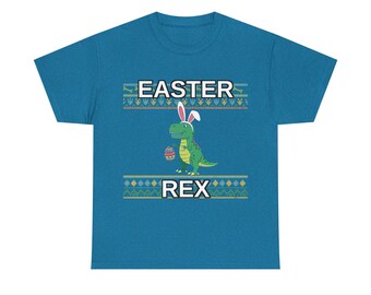Dinosaur Easter Phone Case, Funny T-Rex Bunny Gift, Boys Easter Basket Stuffer, Ugly Sweater Dino Easter Gift, Easter Gifts for Kids