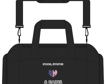 Patriotic Gym Bag American Flag Duffel Funny Workout Gear 4th of July Fitness Gift for Men Bodybuilding Accessories USA Sports Bag
