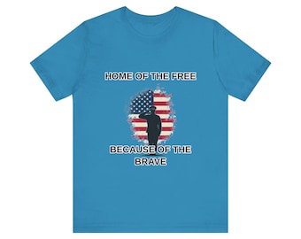 Home of the Free Because of the Brave Patriotic Memorial Day Gift