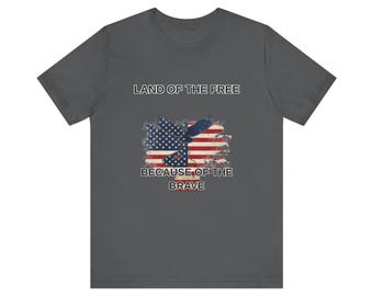 Land of the Free Because of the Brave Patriotic USA Gift
