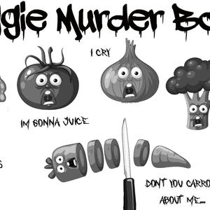 Veggie Murder Board Cutting Board Funny SVG