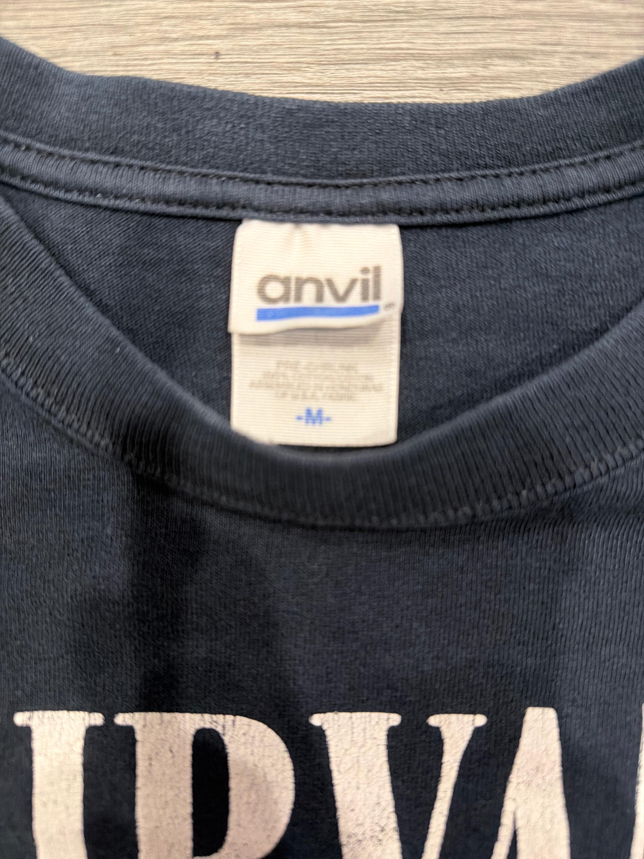 2003 NIRVANA VESTIBULE T anvil 希少グレー The 03 Nirvana Vestibule Double Sided Anvil Black T-shirt Medium