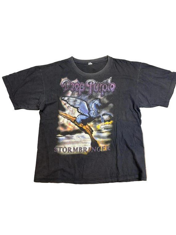 Vintage Deep Purple Stormbringer Double Sided Black T-shirt M|L - Etsy