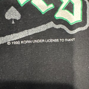 Gira de valores familiares Korn Rammstein Ice Cube Limp Bizkit 1998 Camiseta negra Talla L imagen 4