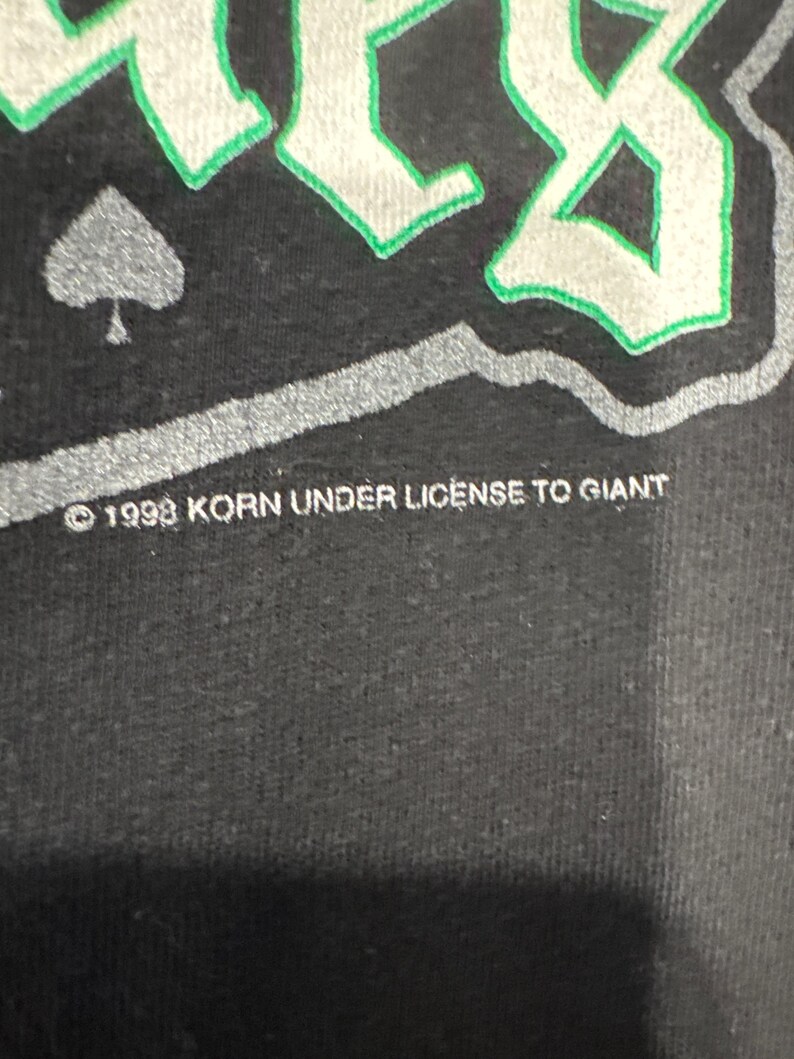 Gira de valores familiares Korn Rammstein Ice Cube Limp Bizkit 1998 Camiseta negra Talla L imagen 4